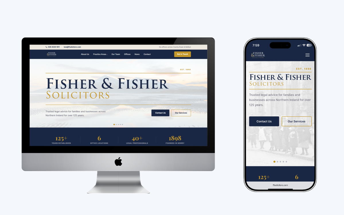 Fisher & Fisher Solicitors website design